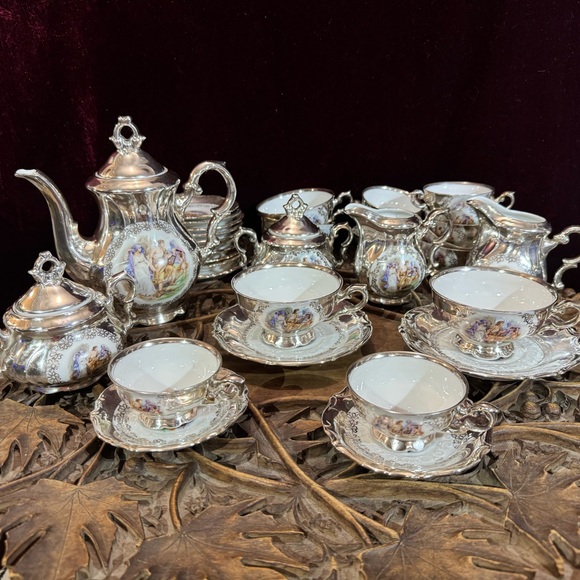 AMAZING silver plated tea set from the mid 1800s